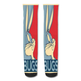 Pastele The Bugs Bunny Looney Tunes Custom Personalized Sublimation Printed Socks Polyester Acrylic Nylon Spandex
