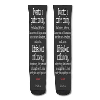 Pastele quote end quote Custom Personalized Sublimation Printed Socks Polyester Acrylic Nylon Spandex