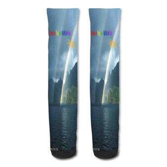 Pastele r Custom Personalized Sublimation Printed Socks Polyester Acrylic Nylon Spandex