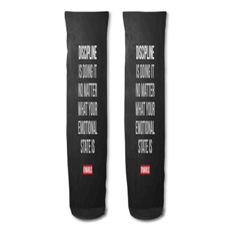 Pastele Self Motivation Workout Motivation Quotes Custom Personalized Sublimation Printed Socks Polyester Acrylic Nylon Spandex