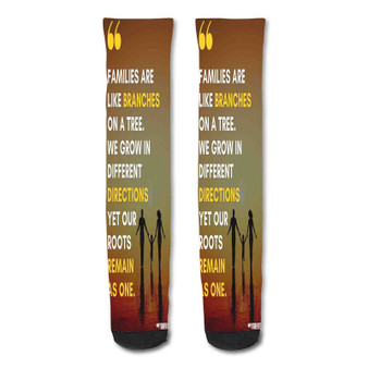 Pastele Pinterest Family Reunion Quotes Custom Personalized Sublimation Printed Socks Polyester Acrylic Nylon Spandex