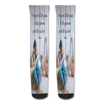 Pastele I Love Making Love To You Quotes Custom Personalized Sublimation Printed Socks Polyester Acrylic Nylon Spandex