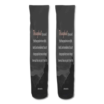 Pastele Family Member Unsupportive Family Quotes Custom Personalized Sublimation Printed Socks Polyester Acrylic Nylon Spandex
