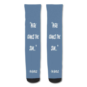 Pastele Beatles Quotes About Family Custom Personalized Sublimation Printed Socks Polyester Acrylic Nylon Spandex