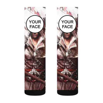 Pastele Assassins Creed Unity Custom Personalized Sublimation Printed Socks Polyester Acrylic Nylon Spandex
