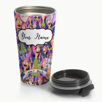 Pastele New Louise Belcher Collage Custom Personalized Name Steinless Steel Travel Mug