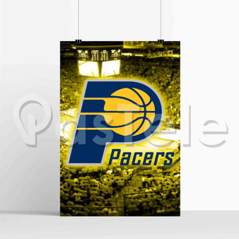 Indiana Pacers Yellow Silk Poster Custom Printed Wall Decor 20 x 13 Inch 24 x 36 Inch