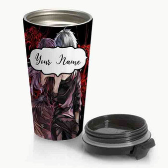 Pastele New Rize and Kaneki Tokyo Ghoul Custom Personalized Name Steinless Steel Travel Mug