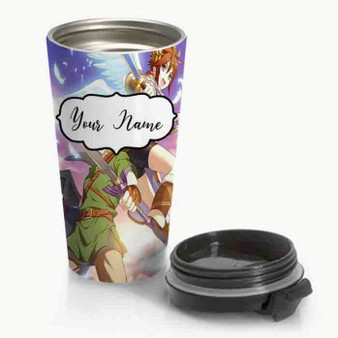 Pastele New Link and Pit The Legend of Zelda Custom Personalized Name Steinless Steel Travel Mug