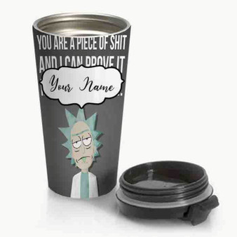 Pastele New Rick Quotes Rick and Morty Custom Personalized Name Steinless Steel Travel Mug