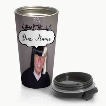 Pastele New Sia Cheap Thrills Remix ft Nicky Jam Custom Personalized Name Stainless Steel Travel Mug