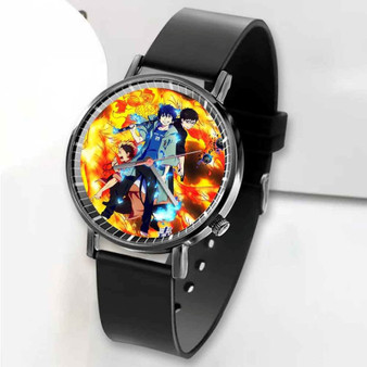 Pastele New Ao no Exorcist Kyoto Fujouou hen Anime Custom Unisex Black Quartz Watch Premium Gift Box Watches