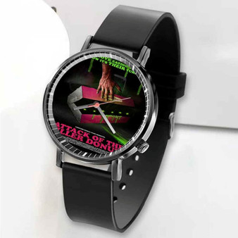 Pastele New Attack of the Killer Donuts Custom Unisex Black Quartz Watch Premium Gift Box Watches