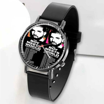 Pastele New Drake The Boy Meets World Tour 2017 Custom Unisex Black Quartz Watch Premium Gift Box Watches
