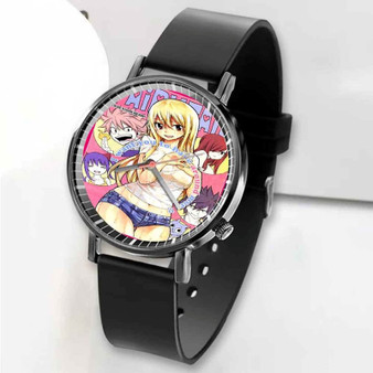 Pastele New Fairy Tail Anime Custom Unisex Black Quartz Watch Premium Gift Box Watches
