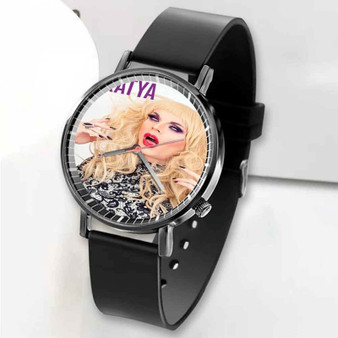 Pastele New Katya Zamolodchikova Custom Unisex Black Quartz Watch Premium Gift Box Watches