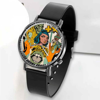 Pastele New Martin Garrix Florian Picasso Make Up Your Mind Custom Unisex Black Quartz Watch Premium Gift Box Watches