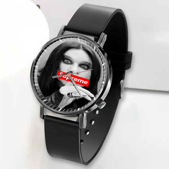 Pastele New Ozzy Osbourne Black Sabbath Supreme Custom Unisex Black Quartz Watch Premium Gift Box Watches