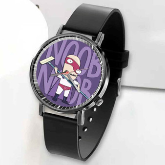 Pastele New Rick and Morty Noob Custom Unisex Black Quartz Watch Premium Gift Box Watches