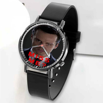 Pastele New Sherlock Holmes Miss Me Custom Unisex Black Quartz Watch Premium Gift Box Watches