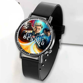 Pastele New Star Trek Beyond Custom Unisex Black Quartz Watch Premium Gift Box Watches