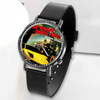 Pastele New The Furious Deadly Five Finger Death Punch Custom Unisex Black Quartz Watch Premium Gift Box Watches