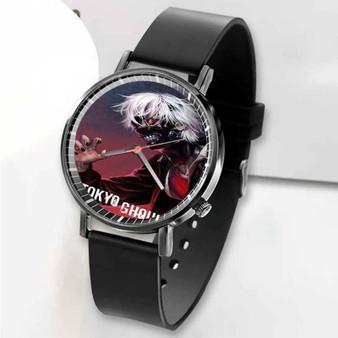 Pastele New Tokyo Ghoul Kaneki Ken Custom Unisex Black Quartz Watch Premium Gift Box Watches
