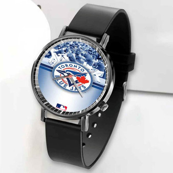 Pastele New Toronto Blue Jays MLB Custom Unisex Black Quartz Watch Premium Gift Box Watches