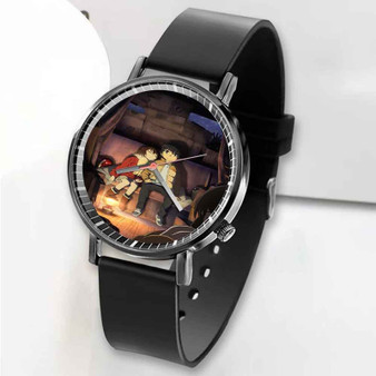 Pastele New Boku dake ga Inai Machi Custom Unisex Black Quartz Watch Premium Gift Box Watches