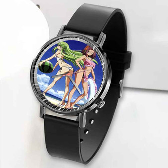Pastele New Code Geass Sexy Girls Custom Unisex Black Quartz Watch Premium Gift Box Watches