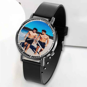 Pastele New Dolan Twins Custom Unisex Black Quartz Watch Premium Gift Box Watches