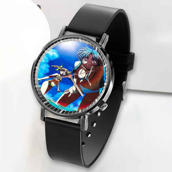 Pastele New Full Metal Panic Sexy Girl Custom Unisex Black Quartz Watch Premium Gift Box Watches