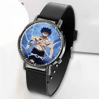 Pastele New Gray Fairy Tail Custom Unisex Black Quartz Watch Premium Gift Box Watches