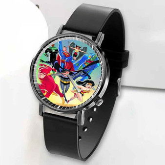 Pastele New Justice League Custom Unisex Black Quartz Watch Premium Gift Box Watches