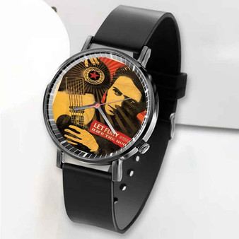 Pastele New Let Fury The Tour Obey Custom Unisex Black Quartz Watch Premium Gift Box Watches