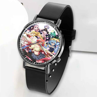 Pastele New Monster Musume No Iru Nichijou Custom Unisex Black Quartz Watch Premium Gift Box Watches