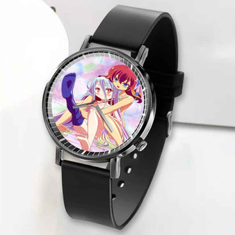 Pastele New No Game No Life Custom Unisex Black Quartz Watch Premium Gift Box Watches
