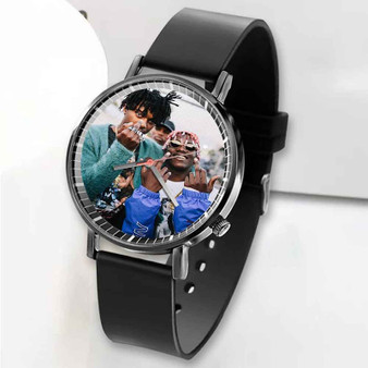 Pastele New Playboi Carti and Lil Yachty Custom Unisex Black Quartz Watch Premium Gift Box Watches