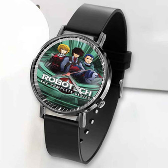 Pastele New Robotech Custom Unisex Black Quartz Watch Premium Gift Box Watches