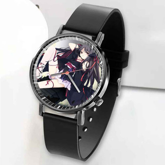 Pastele New Unbreakable Machine Doll Custom Unisex Black Quartz Watch Premium Gift Box Watches