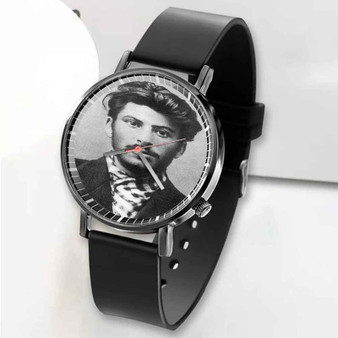 Pastele New Young Stalin Joseph Custom Unisex Black Quartz Watch Premium Gift Box Watches