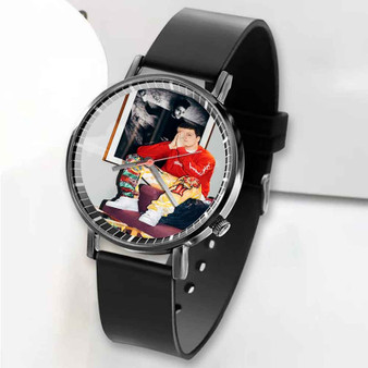 Pastele New Yung Lean Custom Unisex Black Quartz Watch Premium Gift Box Watches