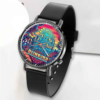 Pastele New Blink 182 Custom Unisex Black Quartz Watch Premium Gift Box Watches