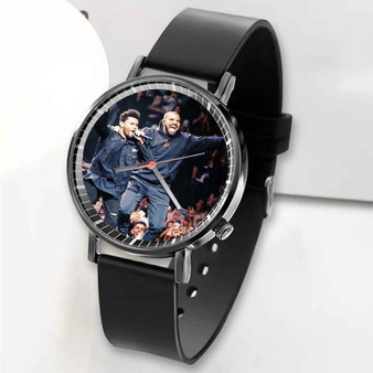 Pastele New Drake and The Weeknd Custom Unisex Black Quartz Watch Premium Gift Box Watches