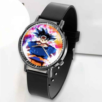 Pastele New Goku Ultra Instinct Dragon Ball Super Custom Unisex Black Quartz Watch Premium Gift Box Watches