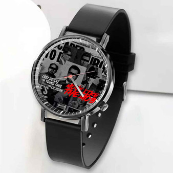 Pastele New Move Like The Mob Zoey Dollaz Feat Young Thug Lil Durk Custom Unisex Black Quartz Watch Premium Gift Box Watches
