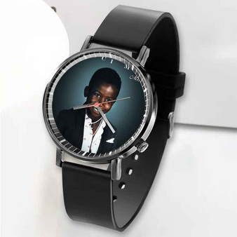 Pastele New Mr Davis Gucci Mane Custom Unisex Black Quartz Watch Premium Gift Box Watches