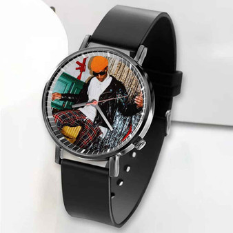 Pastele New Sasha Mike Floss Custom Unisex Black Quartz Watch Premium Gift Box Watches