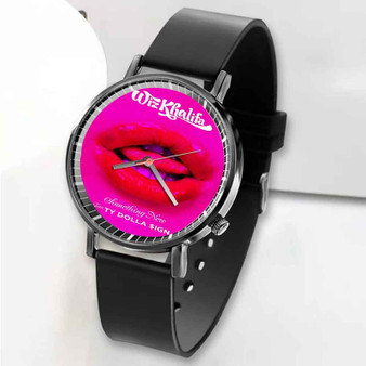 Pastele New Something New Wiz Khalifa Feat Ty Dolla ign Custom Unisex Black Quartz Watch Premium Gift Box Watches