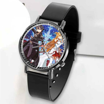 Pastele New Sword Art Online Anime Custom Unisex Black Quartz Watch Premium Gift Box Watches